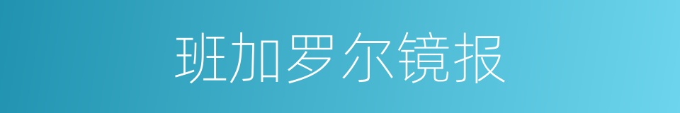 班加罗尔镜报的同义词