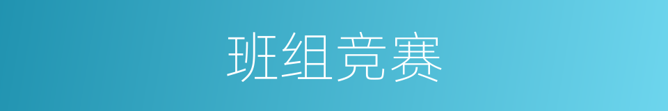 班组竞赛的同义词