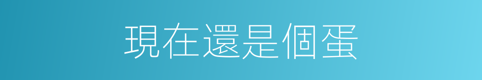 現在還是個蛋的同義詞