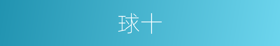球十的同义词
