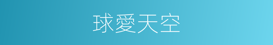 球愛天空的同義詞