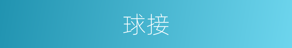 球接的同义词