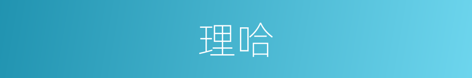 理哈的同义词