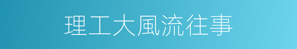 理工大風流往事的同義詞