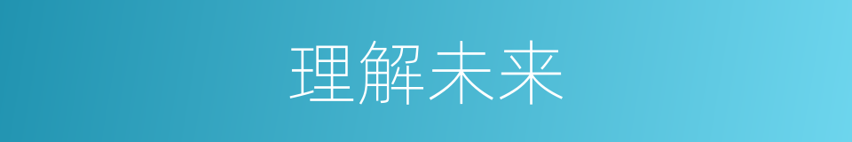 理解未来的意思
