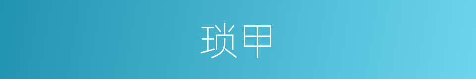 琐甲的意思