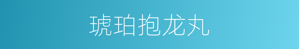 琥珀抱龙丸的同义词