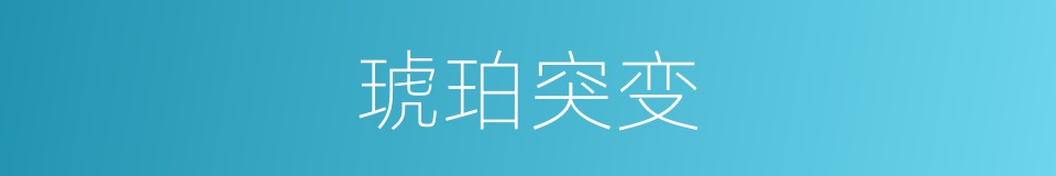 琥珀突变的同义词