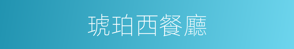 琥珀西餐廳的同義詞