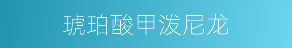 琥珀酸甲泼尼龙的同义词