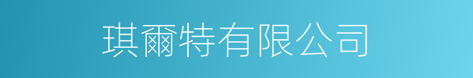 琪爾特有限公司的同義詞