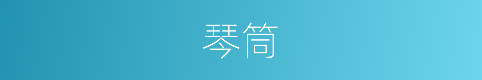 琴筒的同义词