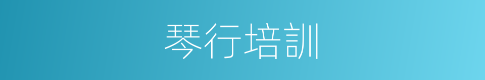 琴行培訓的同義詞