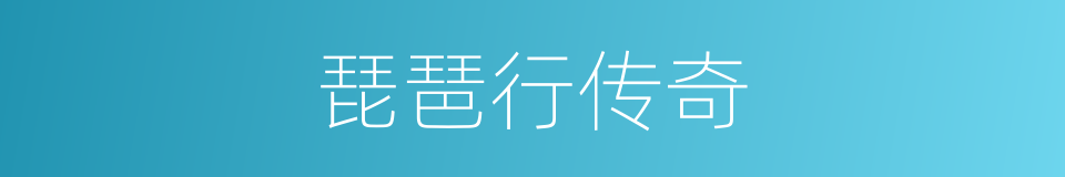 琵琶行传奇的同义词
