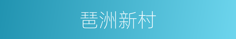 琶洲新村的同义词