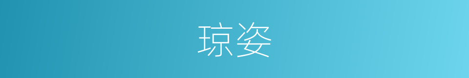 琼姿的意思