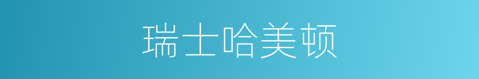 瑞士哈美顿的同义词