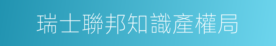 瑞士聯邦知識產權局的同義詞