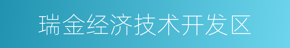 瑞金经济技术开发区的同义词