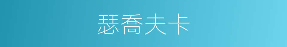 瑟喬夫卡的同義詞