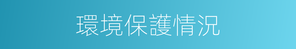 環境保護情況的同義詞