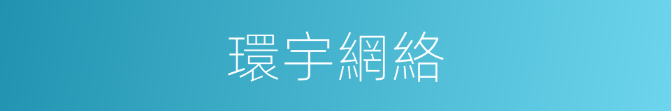 環宇網絡的同義詞