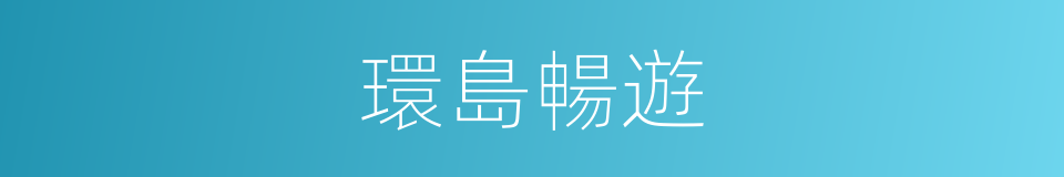 環島暢遊的同義詞