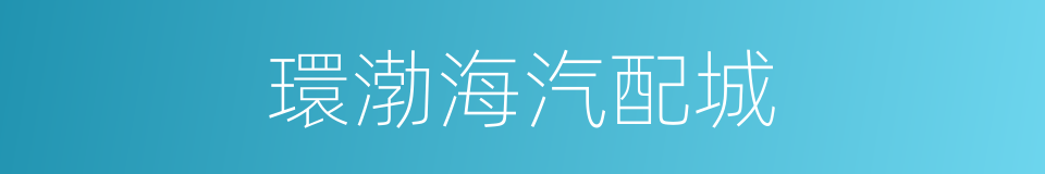 環渤海汽配城的同義詞