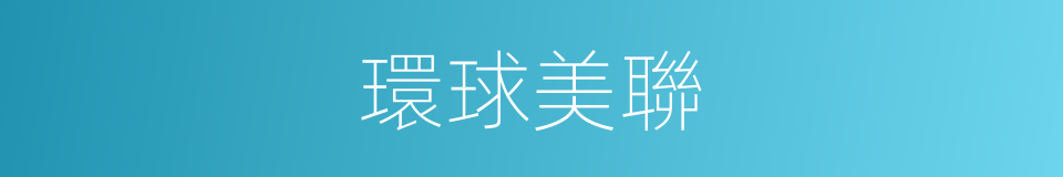 環球美聯的同義詞