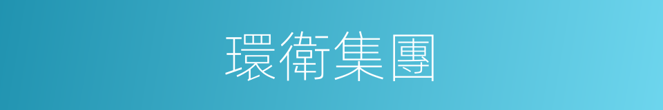 環衛集團的同義詞