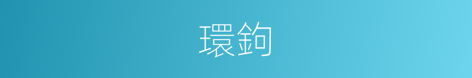 環鉤的意思
