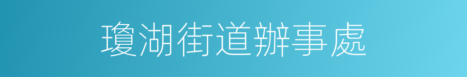 瓊湖街道辦事處的同義詞