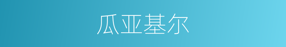 瓜亚基尔的同义词