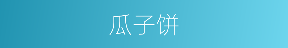 瓜子饼的同义词
