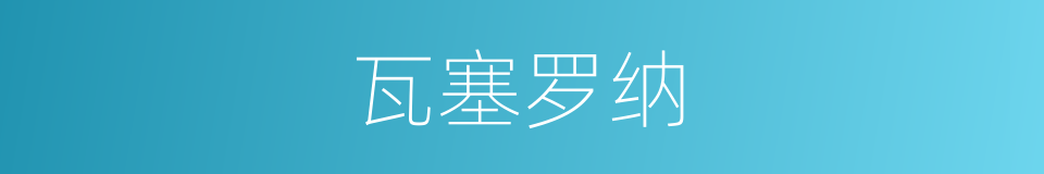 瓦塞罗纳的同义词