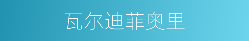 瓦尔迪菲奥里的同义词
