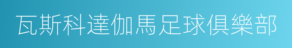 瓦斯科達伽馬足球俱樂部的同義詞