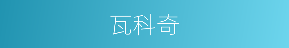 瓦科奇的同义词