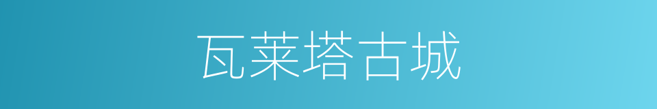 瓦莱塔古城的同义词