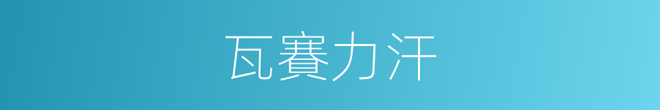 瓦賽力汗的同義詞