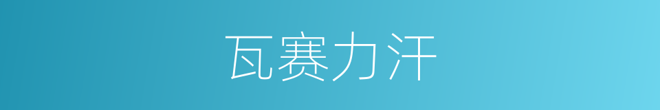 瓦赛力汗的同义词