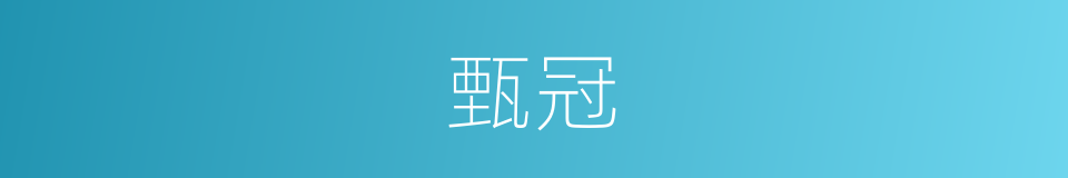 甄冠的同义词