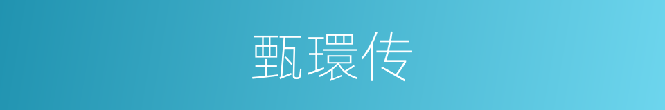 甄環传的同義詞