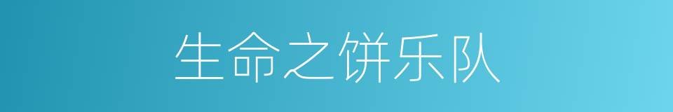 生命之饼乐队的同义词