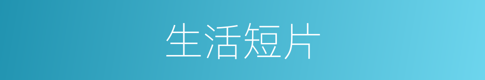 生活短片的同义词