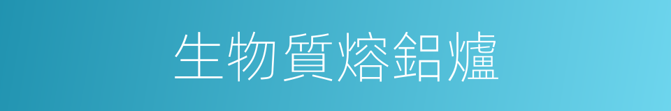 生物質熔鋁爐的同義詞