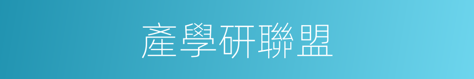 產學研聯盟的同義詞