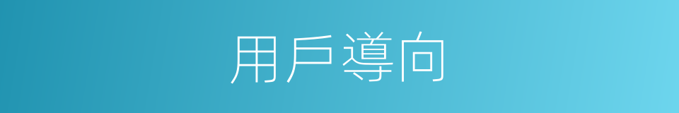 用戶導向的同義詞