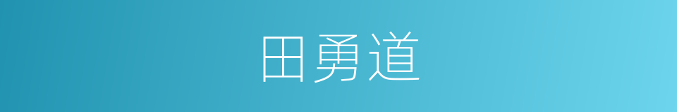 田勇道的同义词