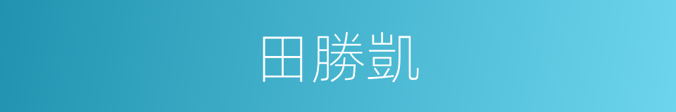 田勝凱的同義詞